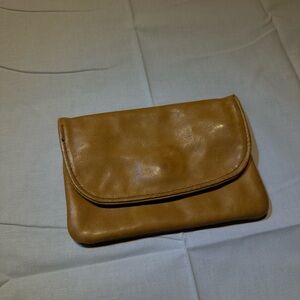 Tan Leather Clutch